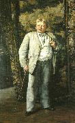 Ernst Josephson Portratt av Carl Skanberg oil on canvas